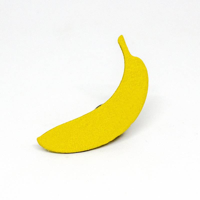 Pin "Gelbe Banane" Banane Gelb Leder Handgefertigt von labananejauneshop