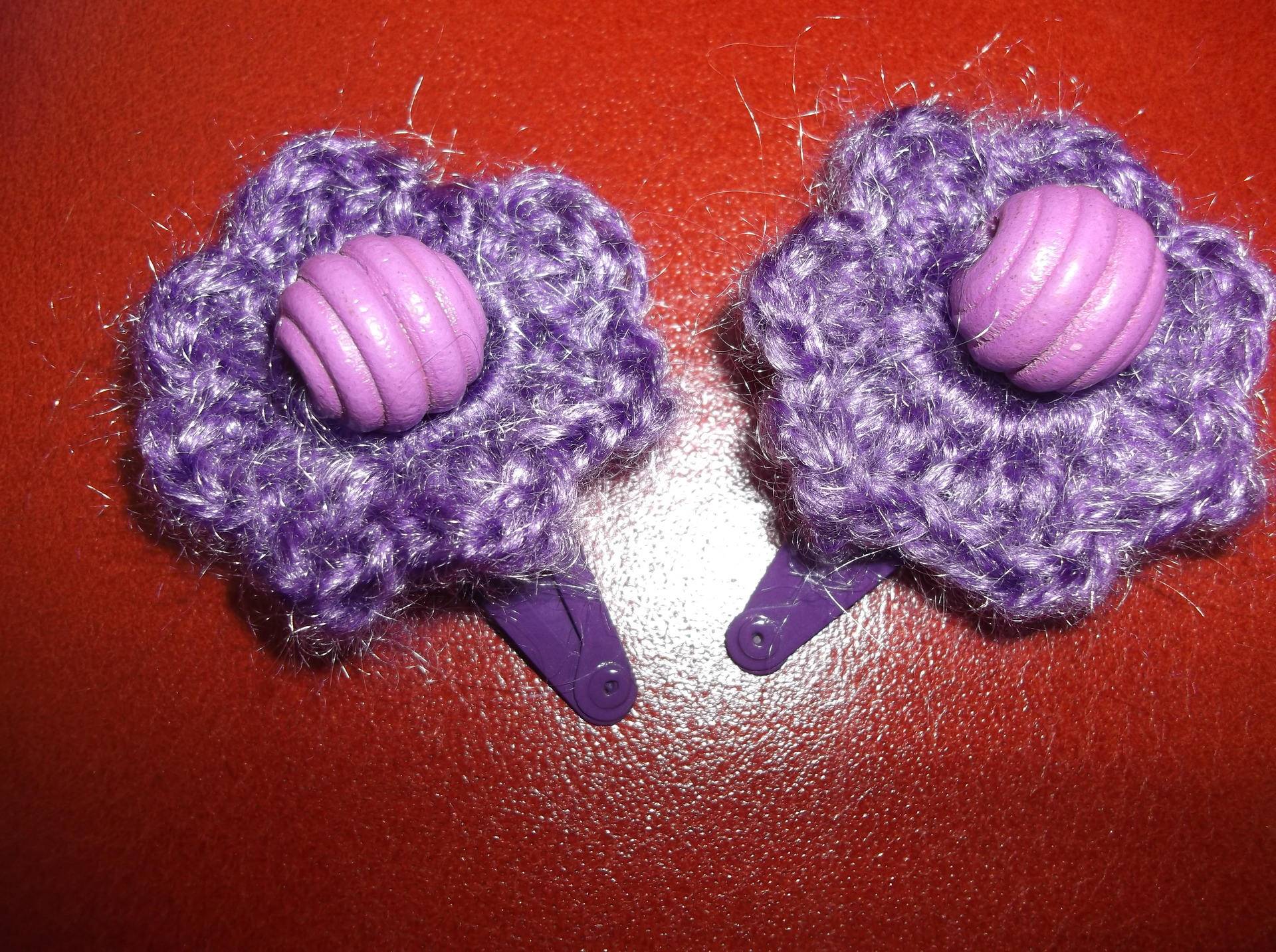 Hübsche Haarspangen Lila Blume Hübsche Haarspangen Lila Blume von laboutikapatou