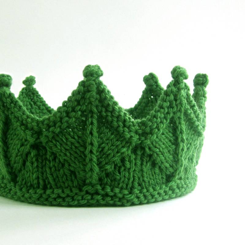 Blattgrüne Spitzenstrickkrone, Waldorf Inspiriertes Waldhaarband Blattgrüne Spitzenstrickkrone, Waldorf Inspiriertes Waldhaarband von laceandcable