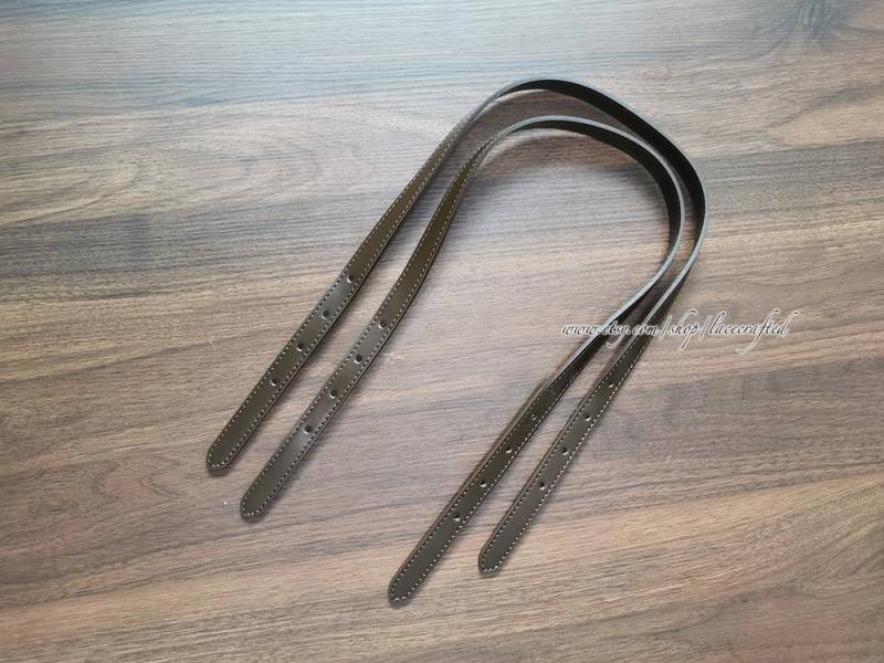 1 Paar Schwarz Kaffee Gelb Verstellbare Abnehmbare Echtleder Griff Eimer Gm Ersatzgriff Echtes Leder Taschengriffe von lacecrafted