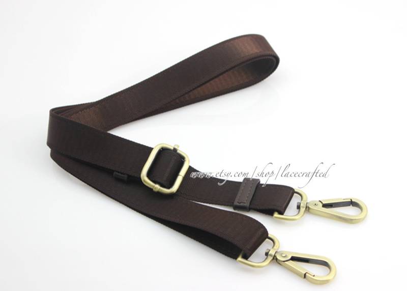 1 Stück 35.4-65 "Länge 1"Breite Verstellbar Ersatz Nylon Gurtband Schulter Taschengurte Gebürstet Messing Hellgold Silbrige Gunmetall Schnalle von lacecrafted