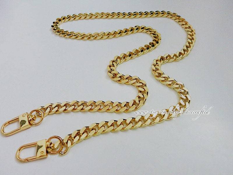 1 Stück 8mm Breite Goldene Kettenriemen Griff Ersatztasche Geldbörse Riemen Kreuz Körper Ersetzen von lacecrafted