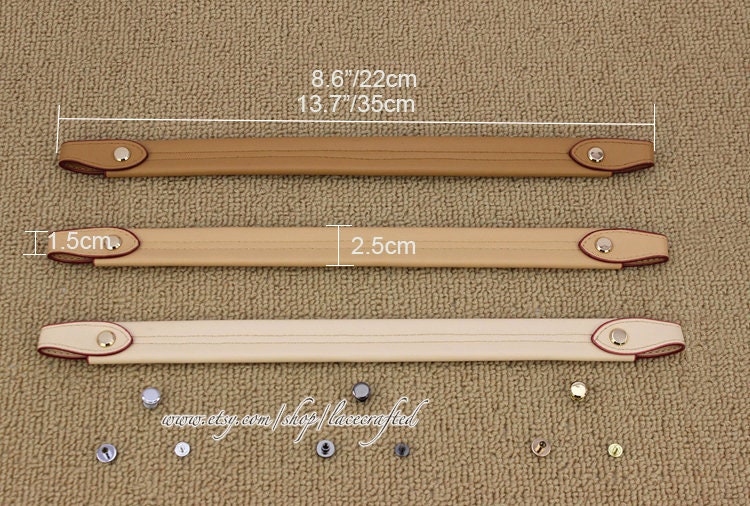 1 Stück Apricot Beige Off-White Abnehmbare Leder Geldbörse Ersatz Griff Pu Schultertasche Griffe Mit Schraube von lacecrafted