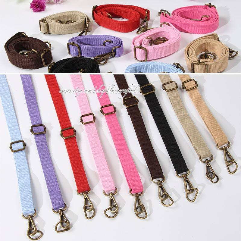 1Pc 74-135 cm Länge 20 Mm Breite Einstellbar Ersatz Baumwollgurtband Canvas Gurtband Für Cross Körper Umhängetasche Geldbörse Bronze Schnalle von lacecrafted