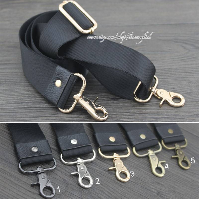 "1Pc 85-150cm/33.4-59" Verstellbarer Nylon Gurtband Schulter Taschengurte Taschengurt Bronze Gebürstet Messing Gold Silbrig Gunmetall Schnalle von lacecrafted