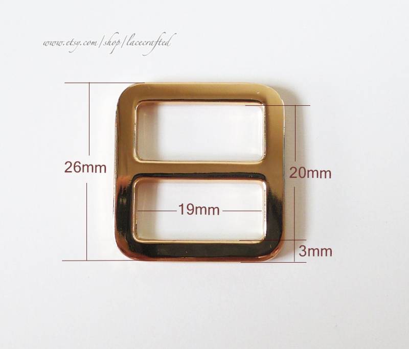 20 Stück 1, 9 cm Versteller Schnalle Rechteck Schieber Gurtversteller Und Split Schleife Ringe Für Tasche Geldbörse Handtasche Tote Schulter Machen von lacecrafted