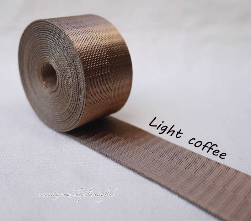 5 Meter 1 Zoll/25mm Breite Licht Kaffee Nylon Gurtband Bunt Schlüsselanhänger Tasche Gurt Geldbörse Gürtel Griff von lacecrafted