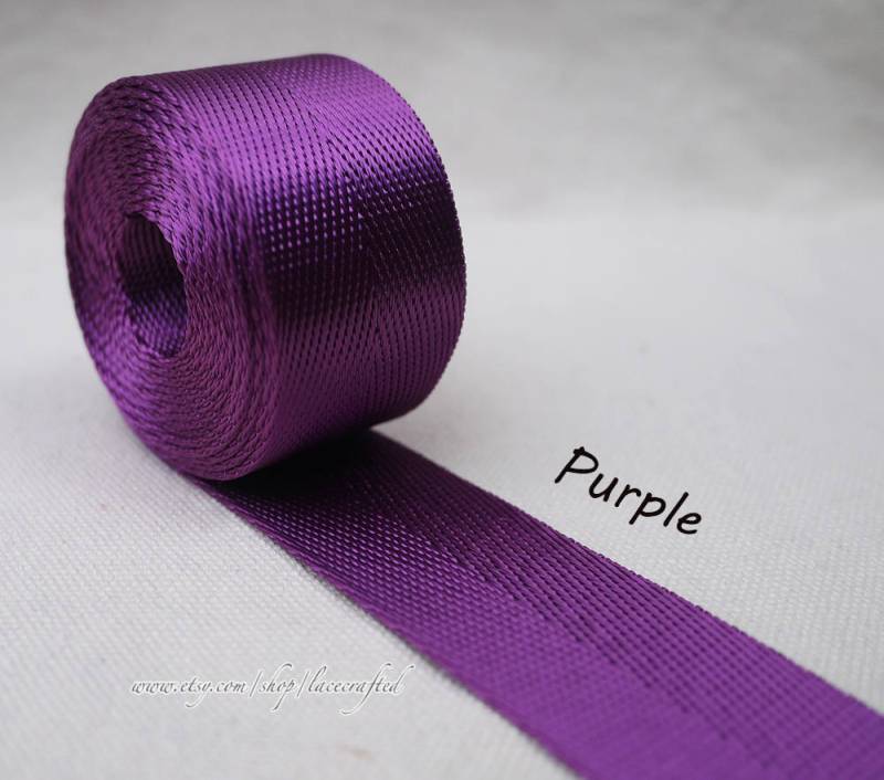 5 Meter 1 Zoll/25mm Breite Lila Nylon Gurtband Bunt Schlüsselanhänger Riemen Geldbeutel Gurt Gürtel Griff von lacecrafted