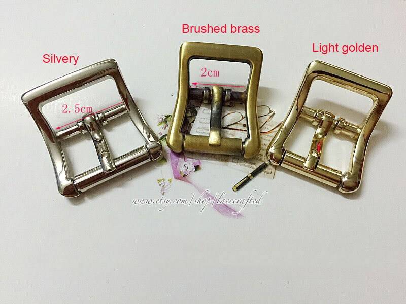 5stk 0, 78 1 Zoll Silbrig Hellgolden Gebürstetem Messing Dornschnallen Gürtel Verstellbar Schnalle Gurtband Für Taschengurt von lacecrafted