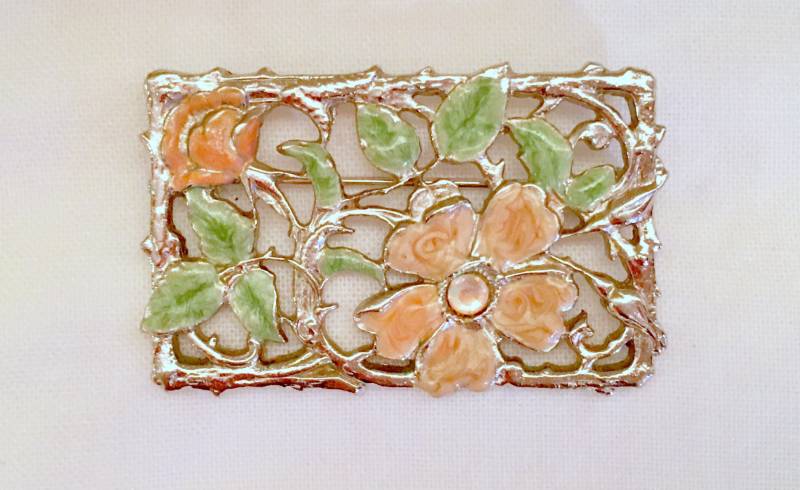 Blume Brosche/Emaillierte Pin/Orange Anstecknadel/Orange Anstecknadel/Anstecknadel Blume/Tuch Hut Anstecknadel/Kostenloser Versand Blume Brosche/Emaillierte Pin/Orange Anstecknadel/Orange Anstecknadel/Anstecknadel Blume/Tuch Hut Anstecknadel/Kostenloser Versand von lacecurtainvintage