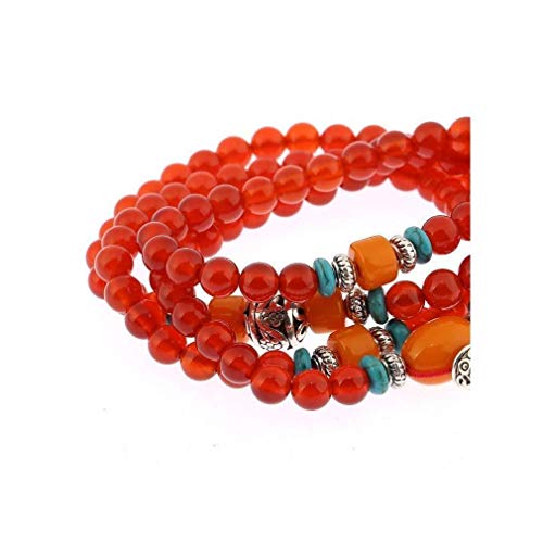 lachineuse – Traditionelle buddhistische Mala – Aus rotem Achat – 6 mm Perlen – Buddha-Schmuck – Als Halskette oder Armband zu verwenden – inklusive Satinbeutel – Asiatische Geschenkidee lachineuse – Traditionelle buddhistische Mala – Aus rotem Achat – 6 mm Perlen – Buddha-Schmuck – Als Halskette oder Armband zu verwenden – inklusive Satinbeutel – Asiatische Geschenkidee von lachineuse