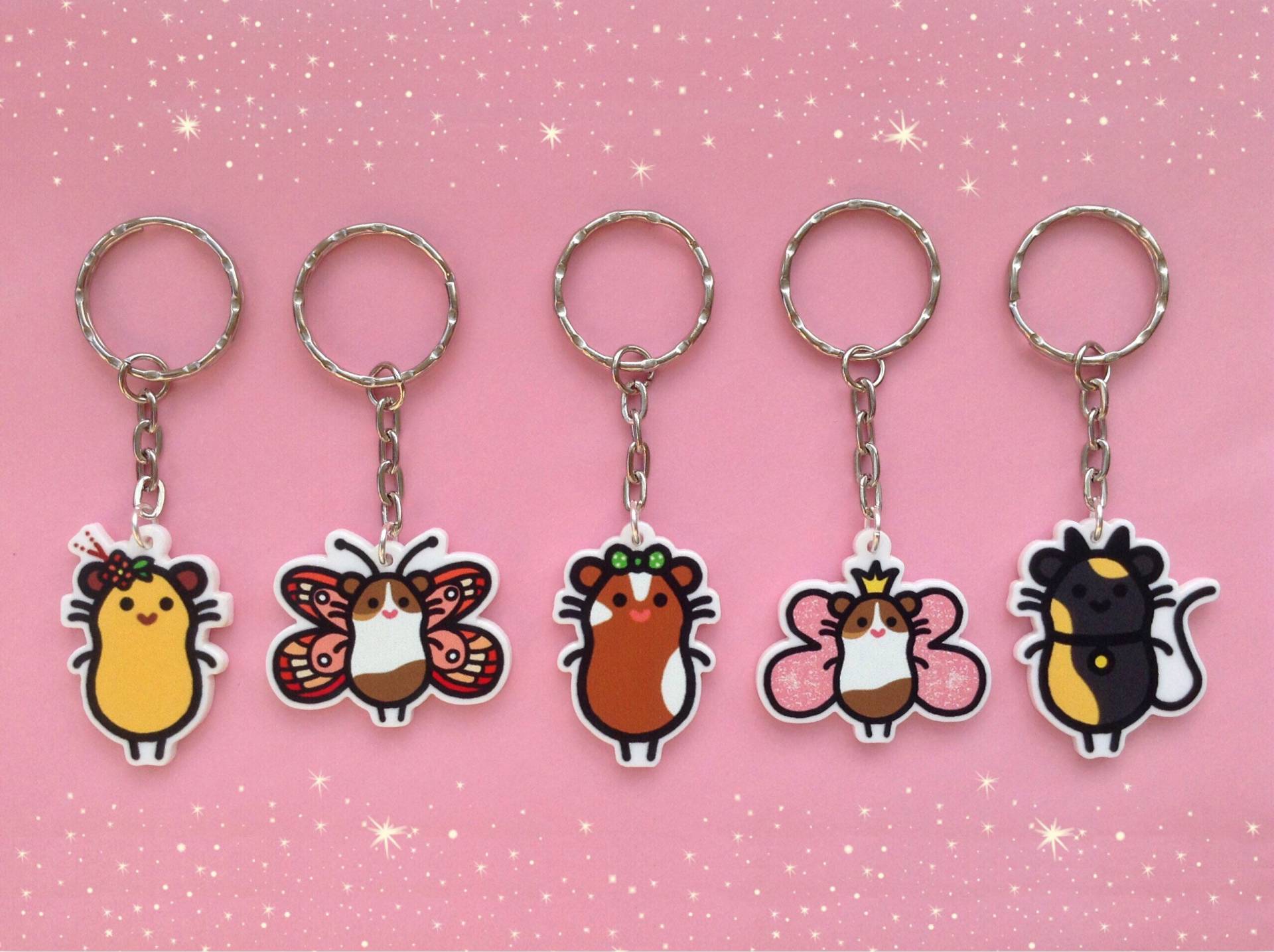 Meerschweinchen Schlüsselanhänger & Handyanhänger - Marienkäfer Kollektion Meerschweinchen Schlüsselanhänger & Handyanhänger - Marienkäfer Kollektion von ladybugpigs