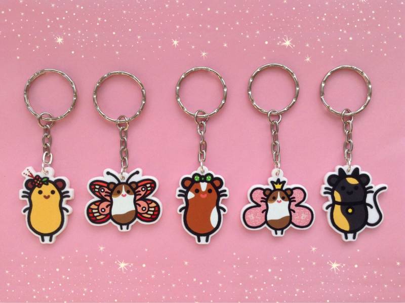 Meerschweinchen Schlüsselanhänger & Handyanhänger - Marienkäfer Kollektion Meerschweinchen Schlüsselanhänger & Handyanhänger - Marienkäfer Kollektion von ladybugpigs