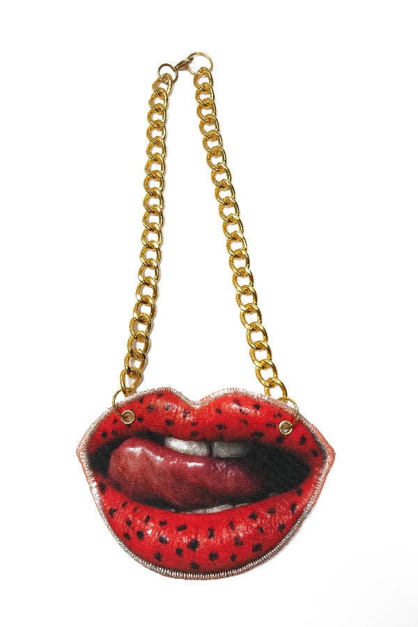Rote Lippen Halskette Rote Lippen Halskette von ladygonzalezshop