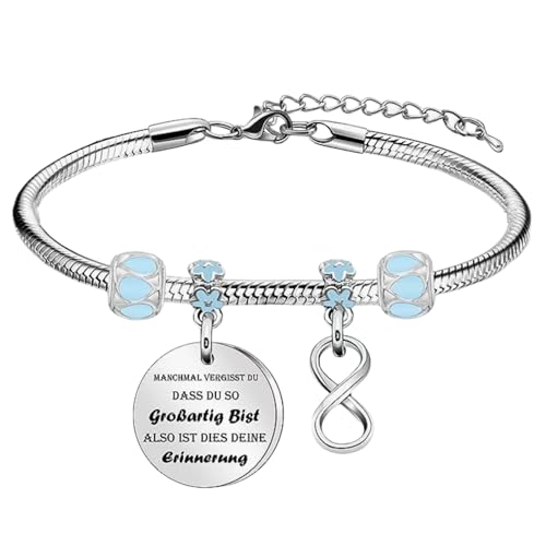 lafomukea Lustige Inspirierende Armbänder, Glücksbringer Schulanfang Armband, Geeignet für Frauen, Frauen Freunde, Töchter, Mutter, Kollegen von lafomukea