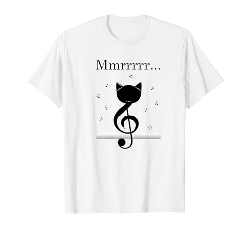 Love Music Cats, musikalische Geburtstagskarten für Kinder, Katzenpfote T-Shirt von lafranc
