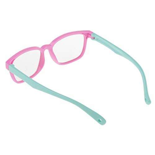 lahomia Kinder Blaulichtfilter Brille - PC Gaming Brille - Computerbrille - Anti Müdigkeit - Anti blaulicht - Rosa + Grün von lahomia