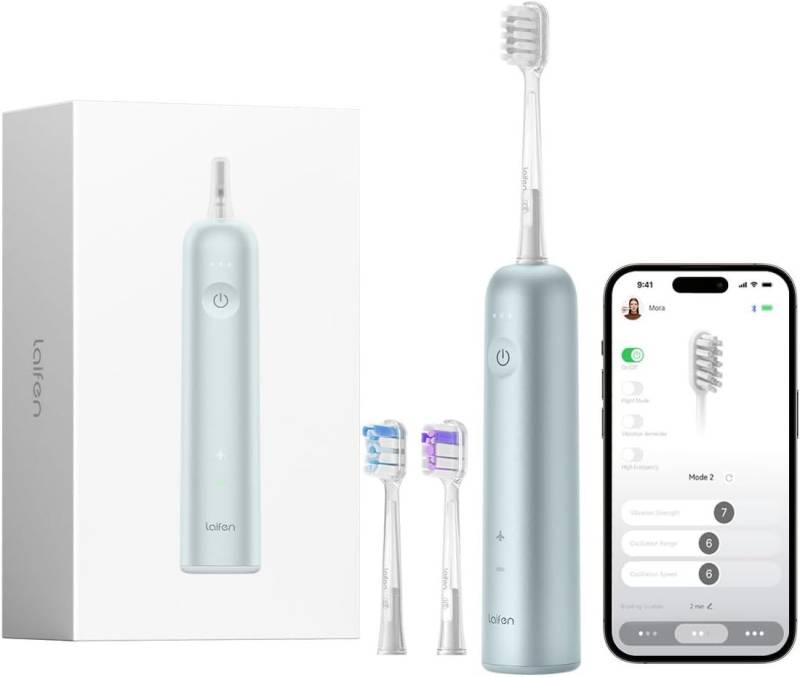 laifen Elektrische Zahnbürste Laifen Wave elektrische Zahnbürste, Aufsteckbürsten: 3 St., Oscillation-Vibration-Technologie von laifen