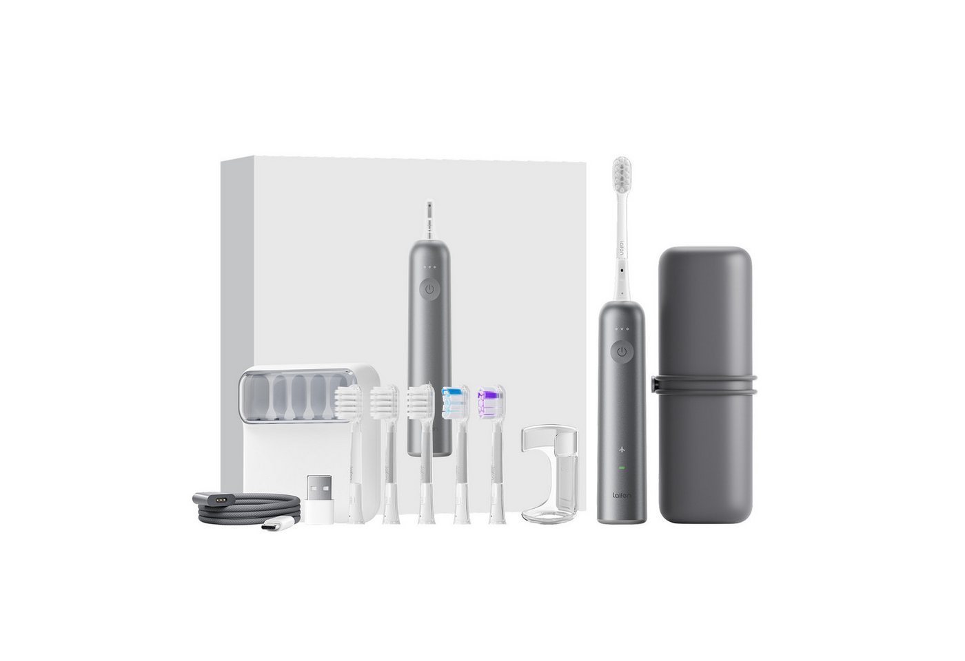 laifen Elektrische Zahnbürste Wave Zahnbürste Love-Bound Box, Aufsteckbürsten: 3 St. von laifen