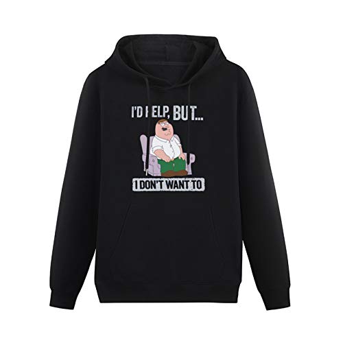 Peter Griffin Id Help But I Dont Want to Graphic Hoodies Long Sleeve Pullover Loose Hoody Sweatershirt S von laita