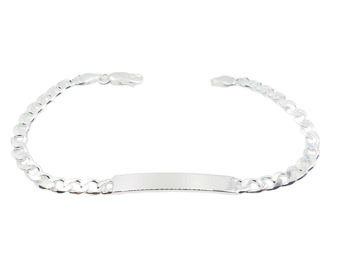 Flachpanzer Armband Mit Gravur 925Er Silber Rhodiniert, Personalisiertes Geschenk, Weihnachten, Muttertag, Schmuck, Name Unisex von lajomaDesign