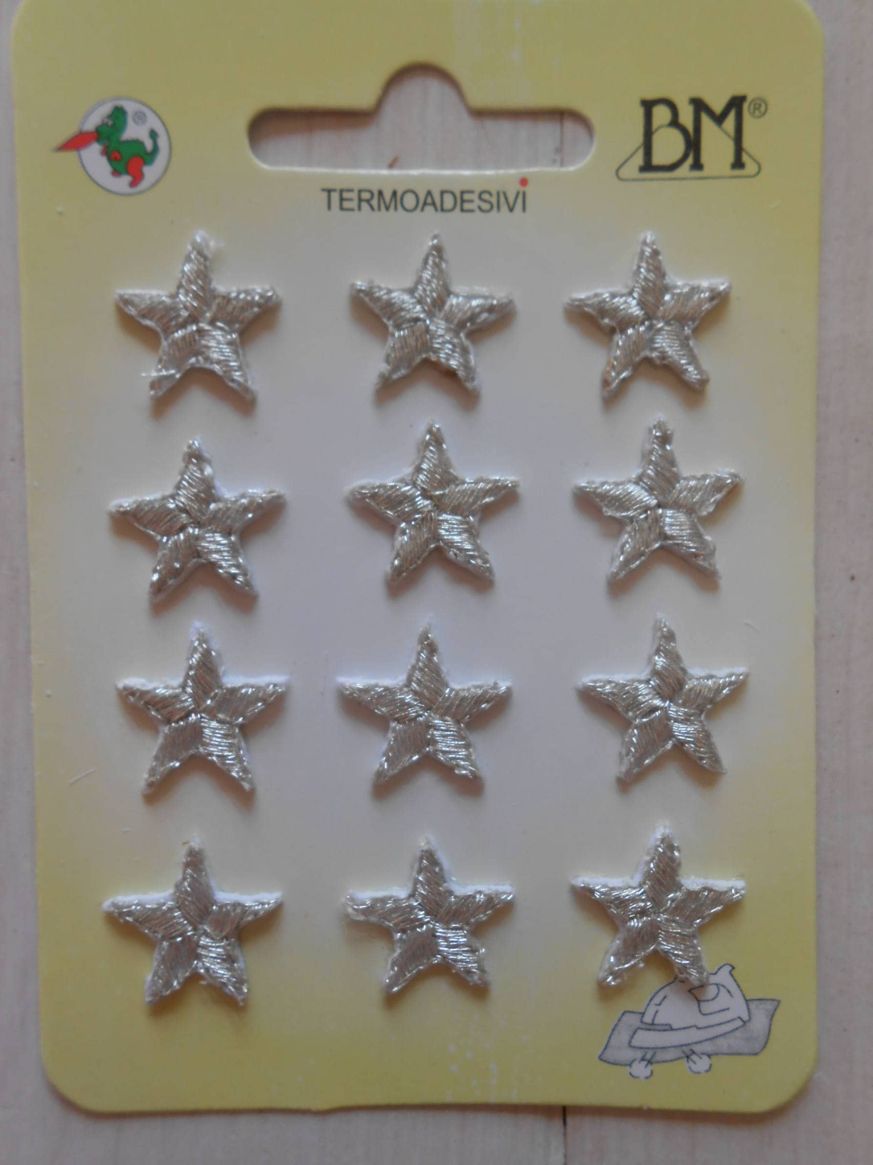 Aufnäher Silber Sterne Gestickt Patches Set Von 12 Applikationen von lallehandmade