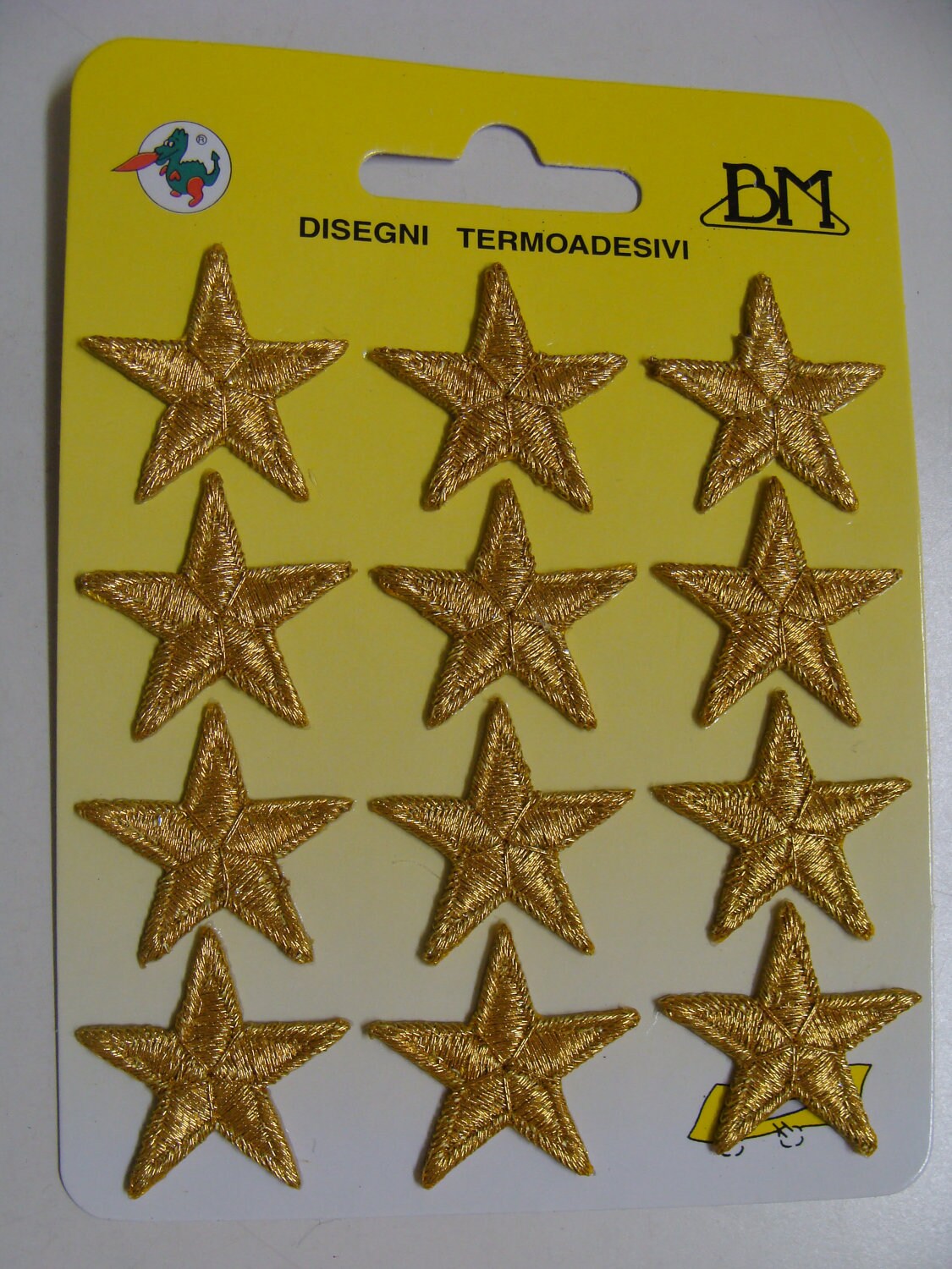 Gold Stars Patches Gesticktes Aufbügler Set Von 12 Gold Stars Patches Gesticktes Aufbügler Set Von 12 von lallehandmade