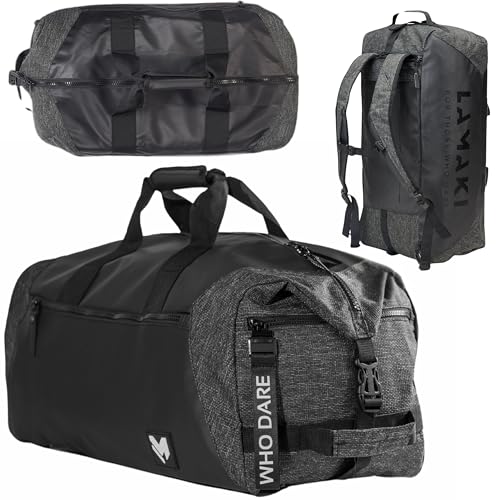 Lamaki Sporttasche Herren & Damen 45L Duffle Bag - Multifunktional 2-in-1 Sporttasche mit Rucksackfunktion & Schuhfach - Weekender Trainingstasche - Ideal für Alltag, Sport & Reisen Lamaki Sporttasche Herren & Damen 45L Duffle Bag - Multifunktional 2-in-1 Sporttasche mit Rucksackfunktion & Schuhfach - Weekender Trainingstasche - Ideal für Alltag, Sport & Reisen von lamaki