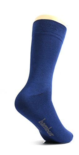 lampox Bambussocken (6 Paar) Atmungsaktiv Socken Business Sport Laufen Reduziert Schweiß (39-42, Navy dunkelblau)… von lampox