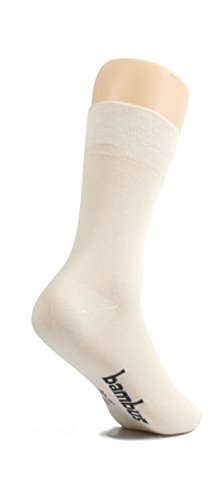 lampox - Bambussocken - 6 Paar - Atmungsaktiv - Reduziert Fußschweiß - Socken (35-38, Beige)… von lampox