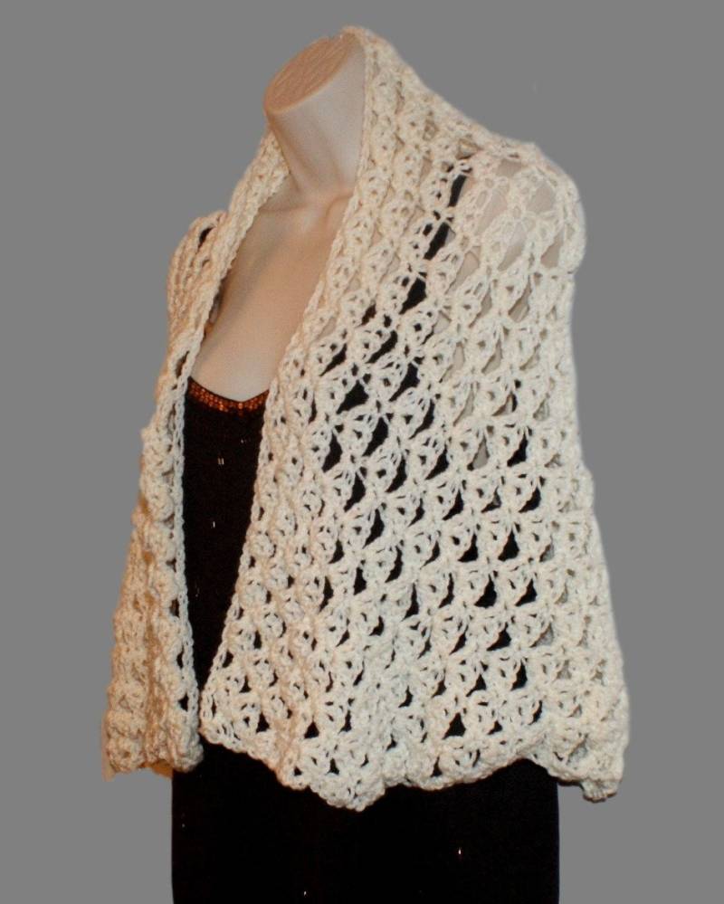 Elfenbein Schal, Braut Dressy Elegante Schulter Wrap, Spitzen Frau Hochzeit von lanacooper