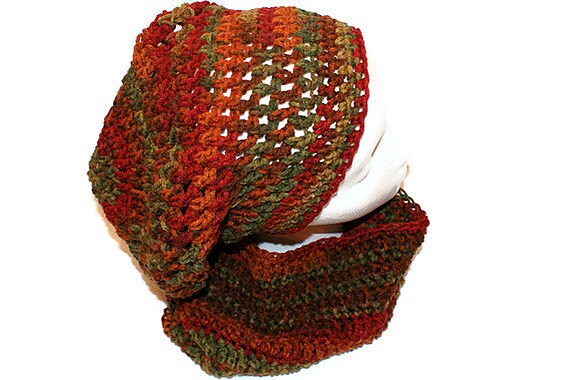 Herren Hut Cowl Set, Womens Ensemble, Slouch Hut, Dread Winter Mode Herbst Schal, Slouchy Trendige Schal von lanacooper