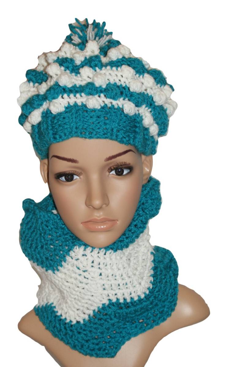 Hut Schal Set, Hut, Chevron Schal, Skimütze, Wintermütze, Häkelmütze, Wintermütze Hut Schal Set, Hut, Chevron Schal, Skimütze, Wintermütze, Häkelmütze, Wintermütze von lanacooper