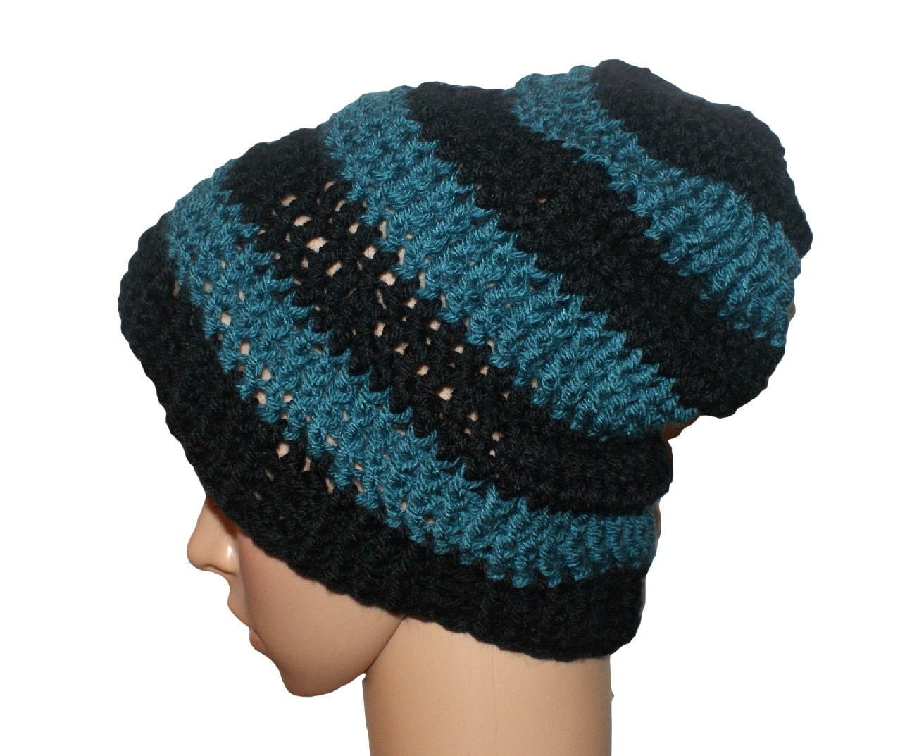 Skull Caps Mützen, Herren Wintermütze, Petrol Slouch Mütze, Beanie Slouchy Hut, Dreadlocks Herrenmütze, Hüte Mützen von lanacooper