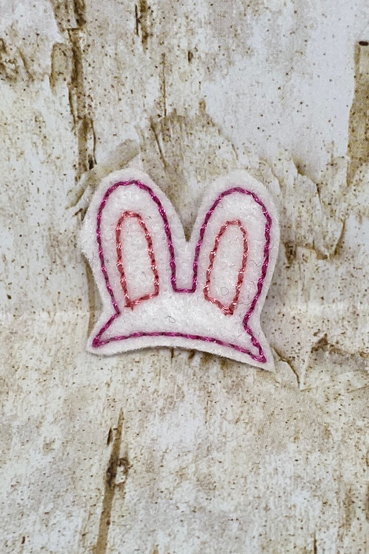 Hasenohren Filzohrringe Uncut von landhembroidery