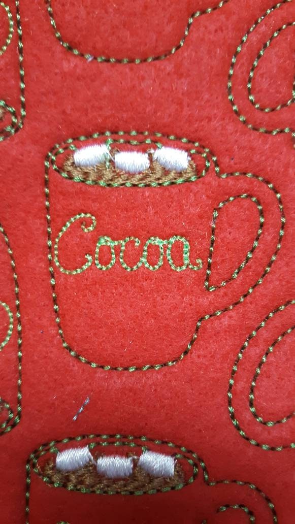 Kakaotasse Felties Ungeschnitten von landhembroidery