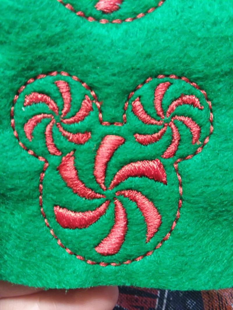 Swirl Candy Micky Maus Felties Ungeschnitten von landhembroidery
