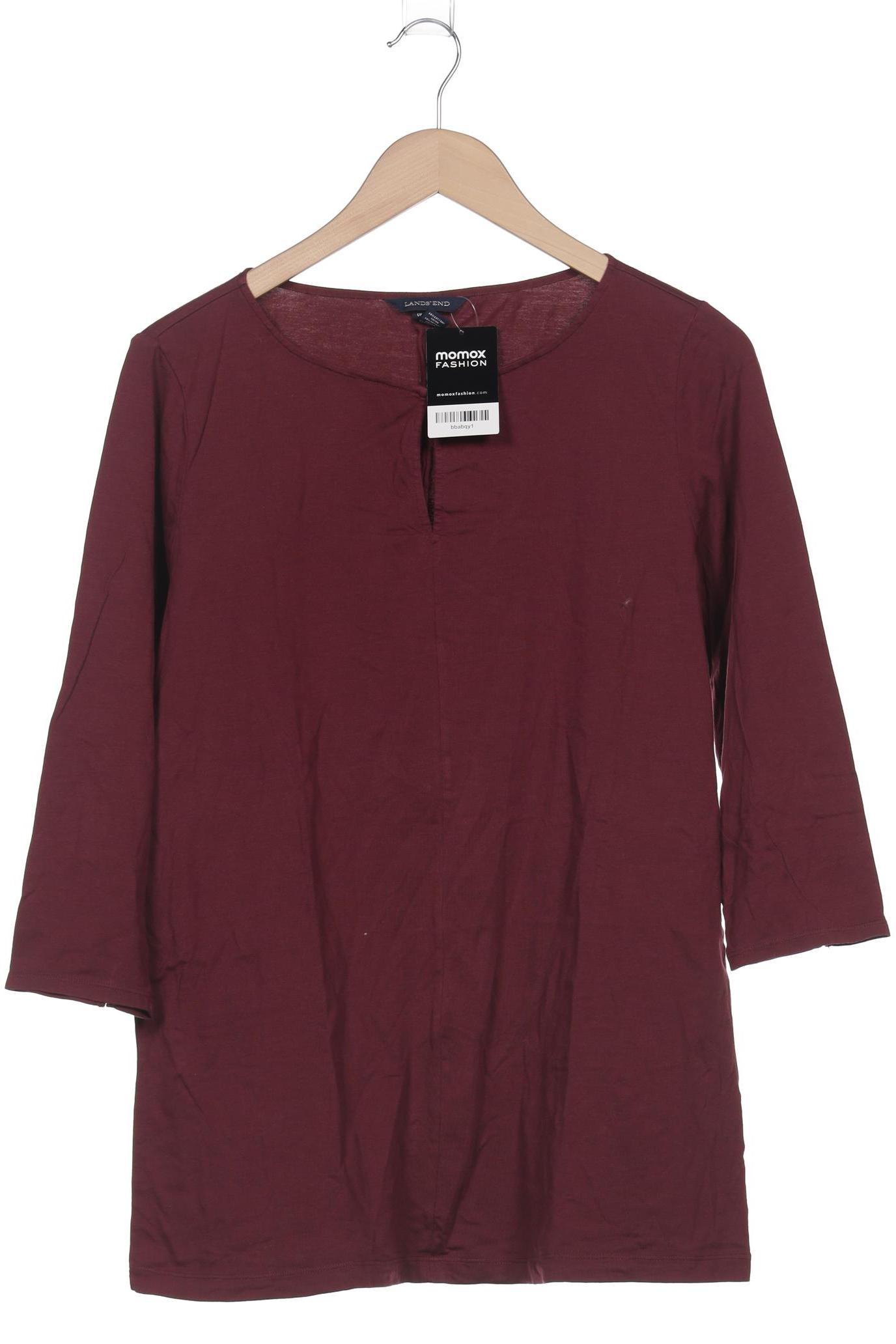 Lands End Damen Langarmshirt, bordeaux, Gr. 42 von lands end