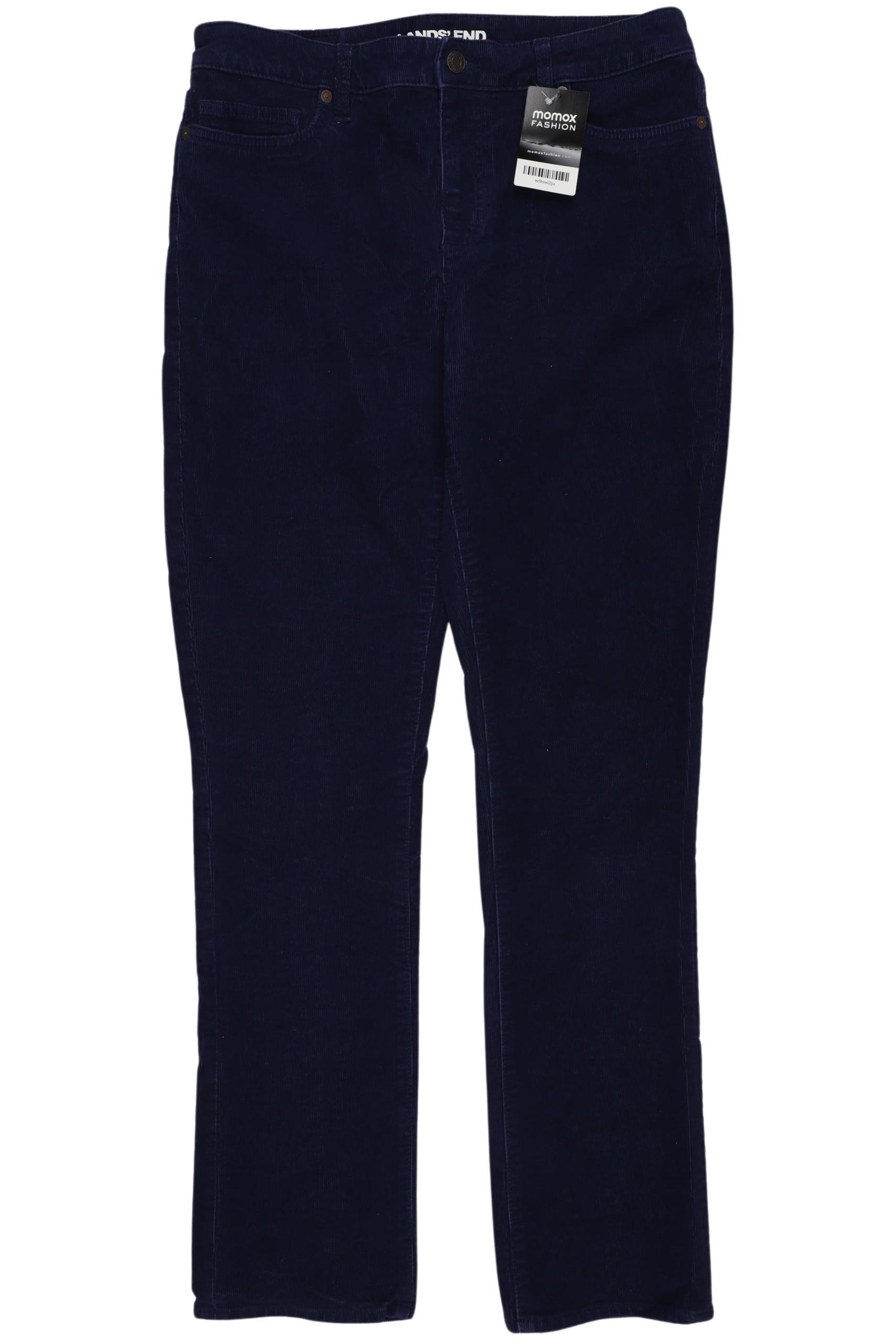 Lands End Damen Stoffhose, blau, Gr. 38 von lands end