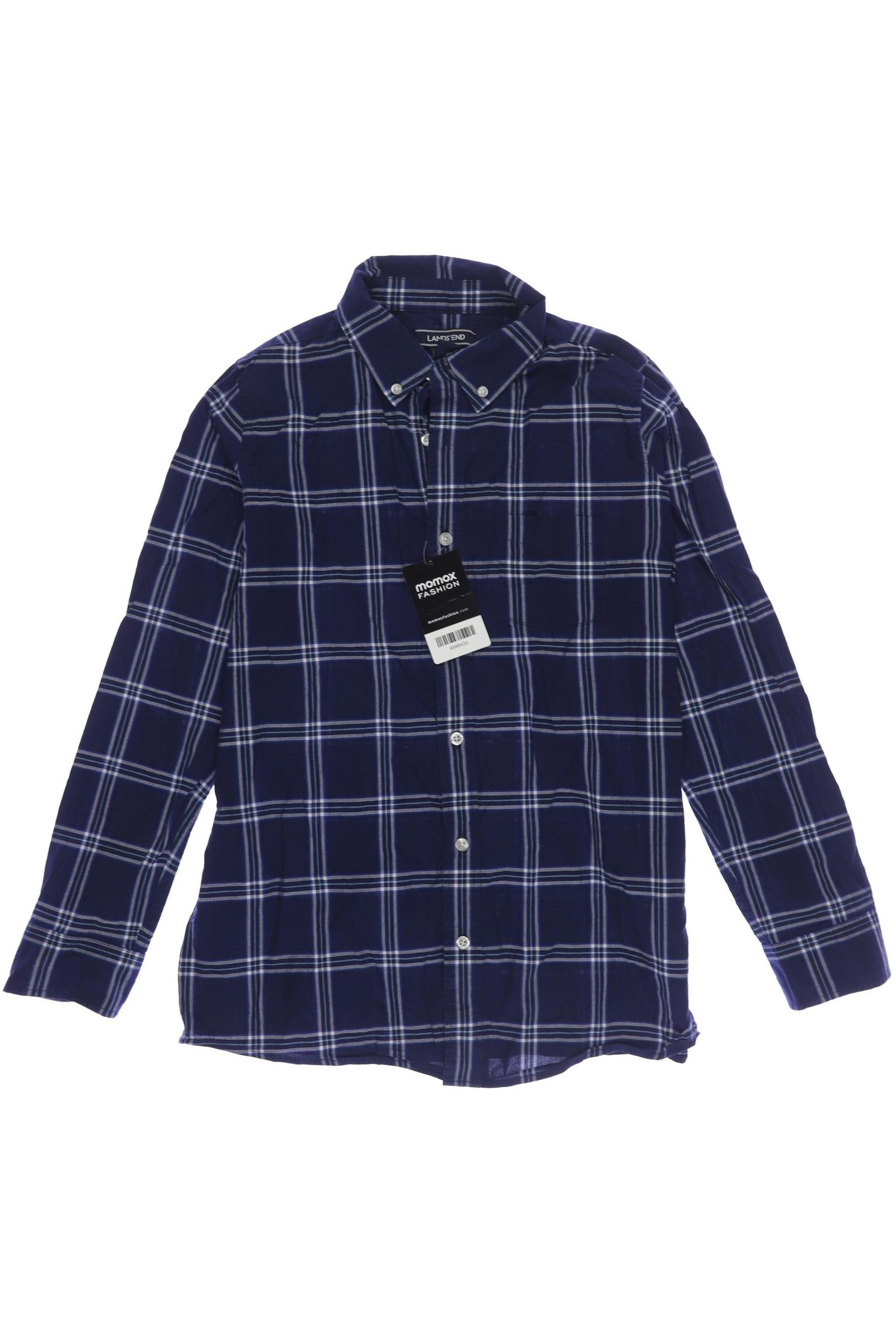 Lands End Herren Hemd, blau, Gr. 158 von lands end