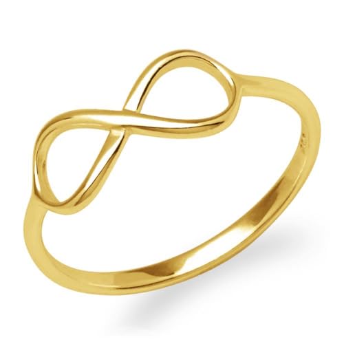 lanii Ring Unendlichkeitssymbol Infinity Ring 925er Silber vergoldet von lanii
