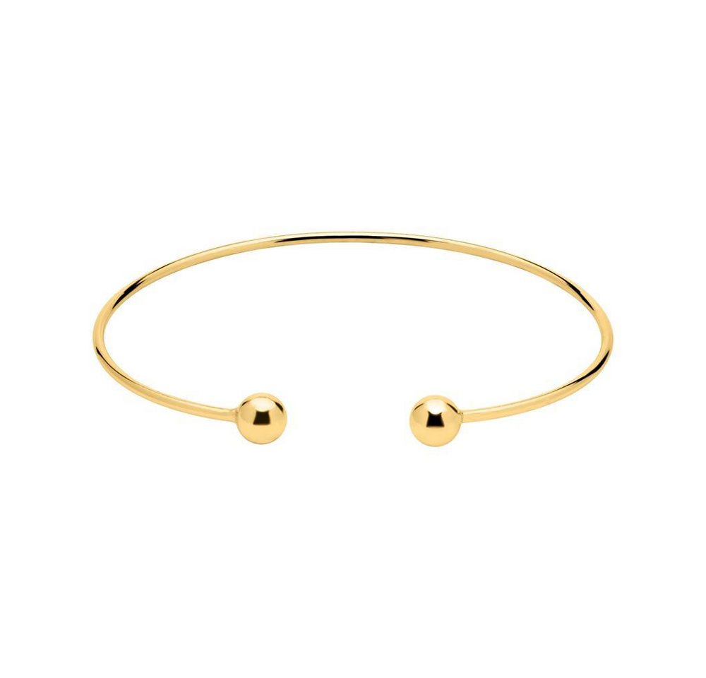 lanii Silberarmband Offener Armreif mit Kugelelementen von lanii