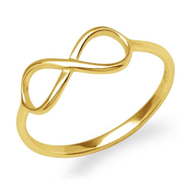 lanii Silberring lanii Ring Unendlichkeitssymbol Infinity Ring 925er Silber vergoldet von lanii