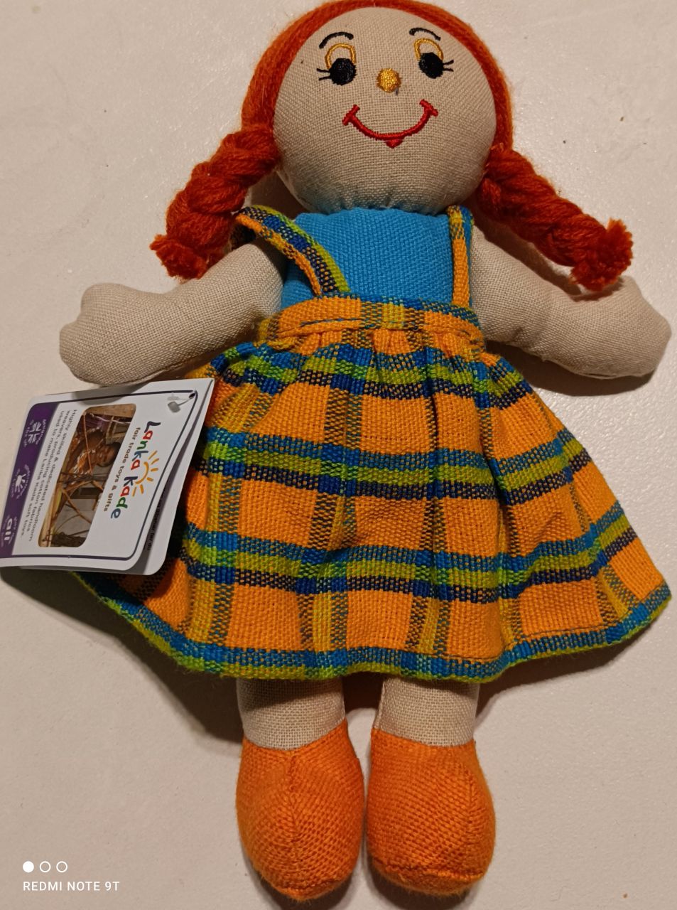 Lanka Kade Stoffpuppe Mädchen rote Haare von lanka kade