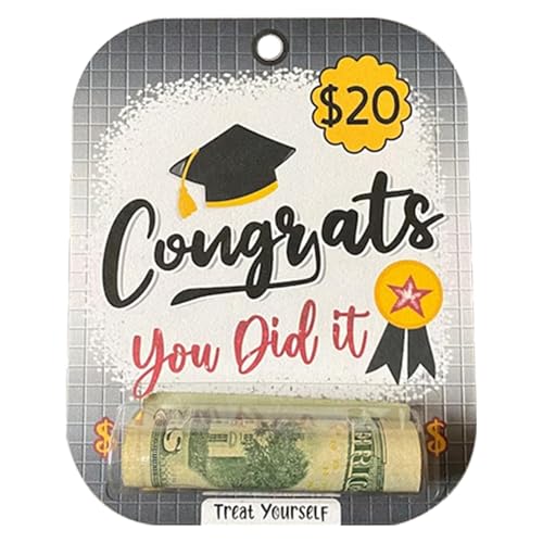 lanliflying Geldhalter zum Schulabschluss – Acryl Geldscheinklammer für Abschlussfeier, Geldscheintasche, Kartenetui, Typ A, Refer to description, Unisex von lanliflying