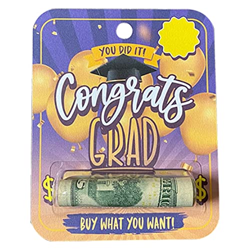 lanliflying Geldhalter zum Schulabschluss – Acryl Geldscheinklammer für Abschlussfeier, Geldscheintasche, Kartenetui, Typ B, Refer to description, Unisex von lanliflying