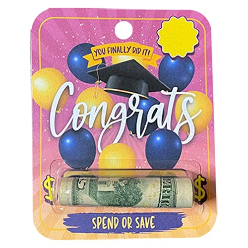 lanliflying Geldhalter zum Schulabschluss – Acryl Geldscheinklammer für Abschlussfeier, Geldscheintasche, Kartenetui, Typ D, Refer to description, Unisex von lanliflying