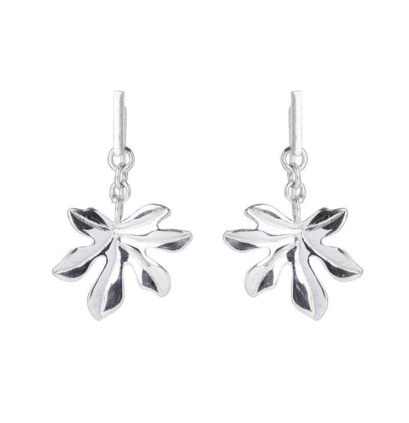 Erea Silberohrringe // Handgefertigte Blattohrringe Einzigartige Und Designer-Ohrringe Lange Ohrringe 925Er Silber von lapiedrademonet