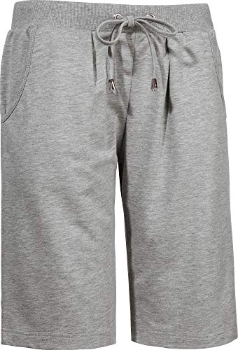 laritaM Freizeithose kurz aus Sweat grau-meliert Größe 40/42 von laritaM