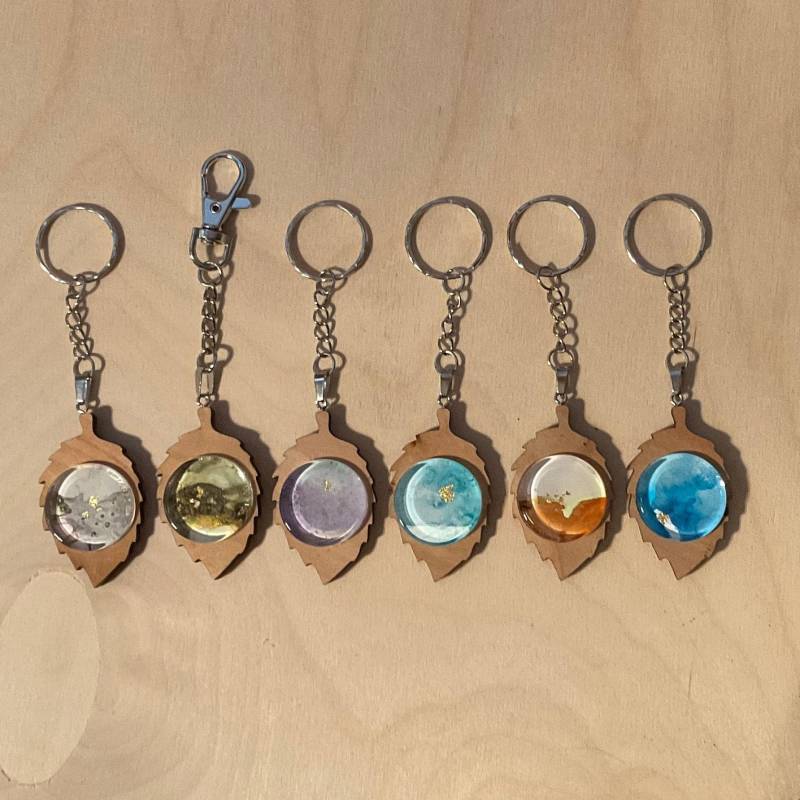 Schlüsselanhänger Medaillon Holzblatt Aquarellglas Cabochon Kette Edelstahl Schmuck Die Kunst Der Verschönerung Ba97 Schlüsselanhänger Medaillon Holzblatt Aquarellglas Cabochon Kette Edelstahl Schmuck Die Kunst Der Verschönerung Ba97 von lartdembellir